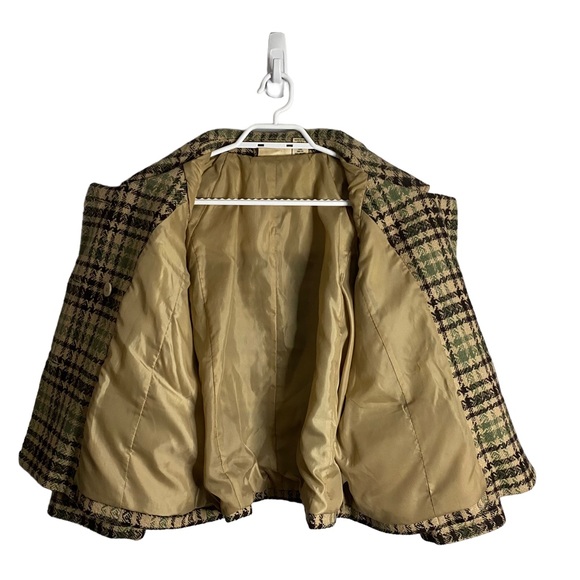 DKNY Women's Patterned Double Breasted Wool Blazer Jacket - Picture 9 of 10